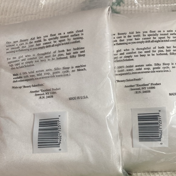 Vintage Bridal Satin queen size pillow cases. Never been out of OG packaging! - Picture 3 of 7